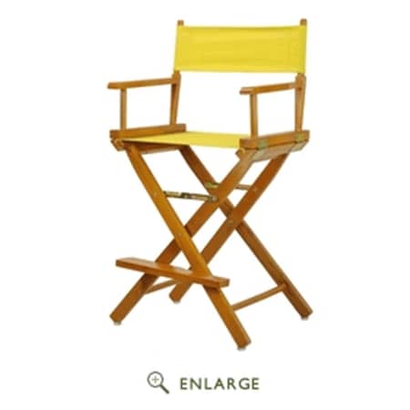 CASUAL HOME Casual Home 220-05-021-14 24 in. Directors Chair Honey Oak Frame with Yellow Canvas 220-05/021-14